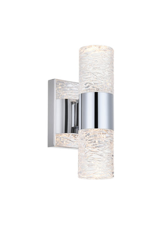 Vega 2 light Chrome LED Wall Sconce