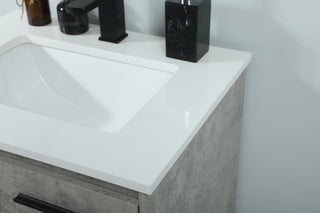 24 inch Single bathroom vanity in concrete grey