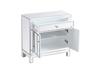29 inch mirrored cabinet in white