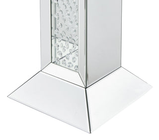 12 inch Crystal End Table in Clear Mirror Finish