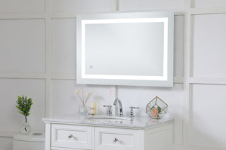 Helios 24in x 36in Hardwired LED mirror with touch sensor and color changing temperature 3000K/4200K/6400K