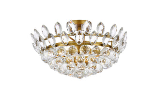 Emilia 18 inch flush mount in brass