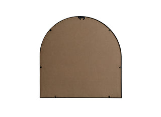 Metal Frame Arch Mirror 30x30 Inch in Black