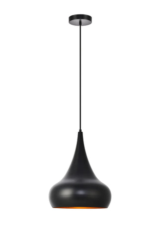 Circa Collection Pendant D11.5in H15in Lt:1 Black Finish