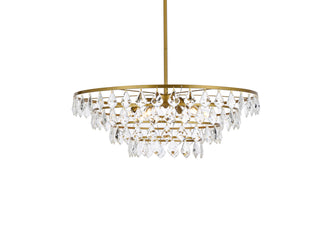 Ella 28 inch pendant in brass