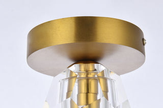 Eren 1 light gold flush mount