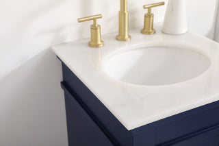 18.5 inch Single bathroom vanity in blue