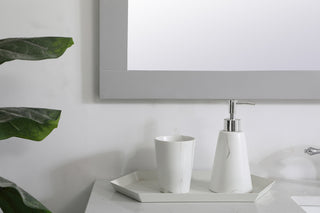 Aqua rectangle vanity mirror 48 inch in Grey