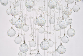Galaxy 6 light Chrome Pendant Clear Royal Cut Crystal