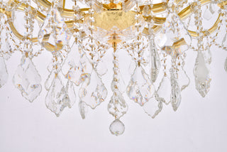 Maria Theresa 36 light Gold Chandelier Clear Royal Cut Crystal