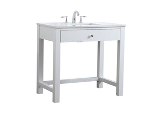 36 Inch ADA Compliant Bathroom Vanity In White