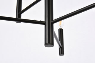 Carmella 6 lights pendant in black