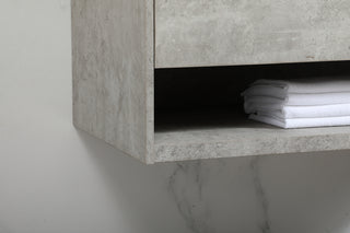 40 inch Single bathroom vanity in concrete grey