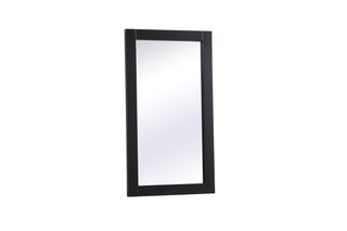 Aqua vanity mirror 18x32 inch in black