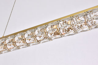 Valetta 42 inch LED linear pendant in gold