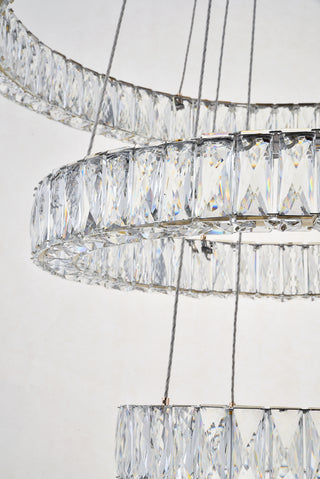 Monroe Integrated LED chip light gold Chandelier Clear Royal Cut Crystal