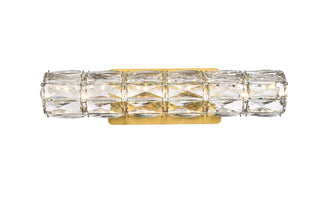 Valetta 18 inch LED linear wall sconce in gold