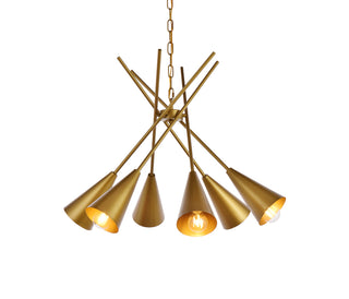 Casen 32 inch pendant in brass