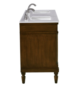 60 In. Single Bathroom Vanity Set In Walnut