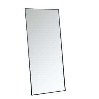 Metal frame rectangle mirror 30 inch in Black