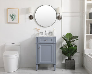 21 inch Single bathroom vanity in grey