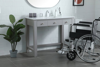 42 Inch ADA Compliant Bathroom Vanity In Grey