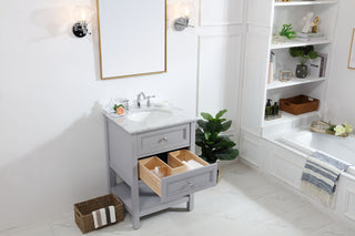 24 in. Single bathroom vanity set in Grey