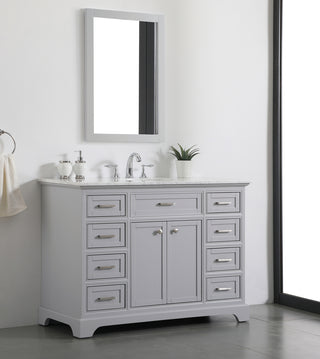 48 In. Single Bathroom Vanity Set In Light Grey