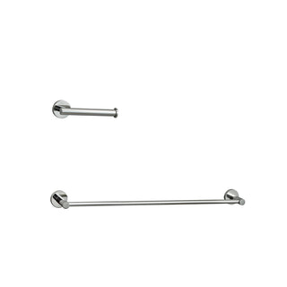 Alma 2-Piece Bathroom Hardware Set in Chrome