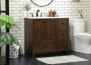 36 inch Single bathroom vanity in expresso