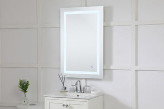 Helios 24in x 36in Hardwired LED mirror with touch sensor and color changing temperature 3000K/4200K/6400K