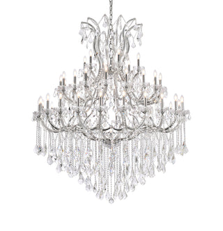 Maria Theresa 49 light Chrome Chandelier Clear Royal Cut Crystal