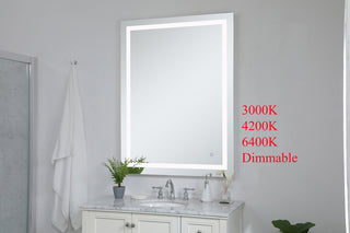 Helios 36in x 48in Hardwired LED mirror with touch sensor and color changing temperature 3000K/4200K/6400K