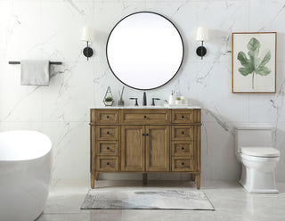 48 inch Single bathroom vanity in driftwood