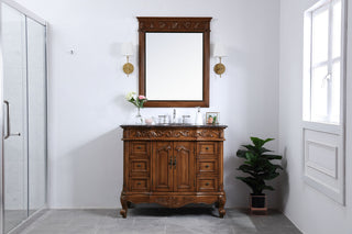 42 in. Single Bathroom Vanity set in teak