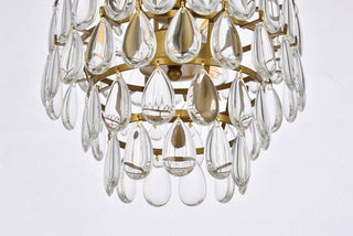 Mila 12 inch pendant in brass