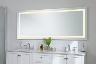 Helios 30in x 72in Hardwired LED mirror with touch sensor and color changing temperature 3000K/4200K/6400K