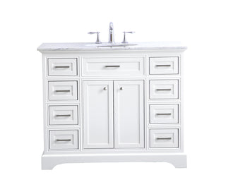 42 in. Single Bathroom Vanity set in white