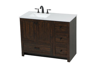 42 inch Single bathroom vanity in expresso