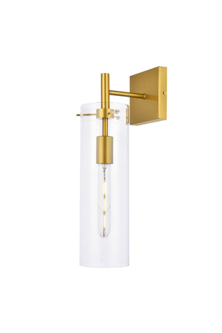 Savant 1 light brass wall sconce