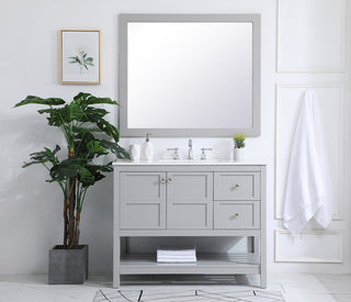42 inch Single Bathroom Vanity in Gray