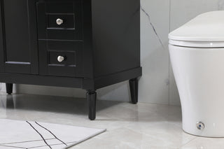 36 inch Single bathroom vanity in black