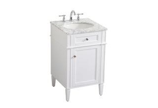 21 inch Single bathroom vanity in white