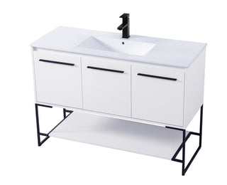 48 inch  Single Bathroom Vanity in White