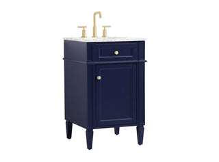 21 inch Single bathroom vanity in blue