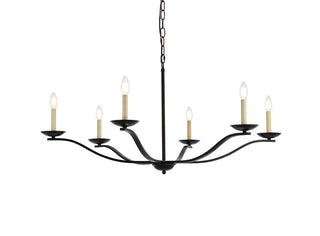 Trey 42 inch pendant in black