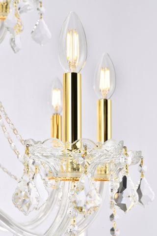 Verona 25 light Gold Chandelier Clear Royal Cut Crystal