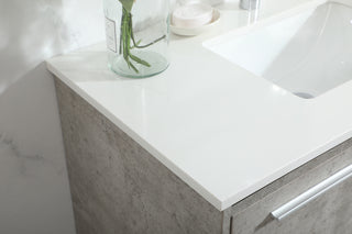 36 inch Single bathroom vanity in concrete grey