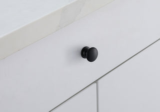 Kaid 1.2" Diameter Matte Black Mushroom Knob Multipack (Set of 10)