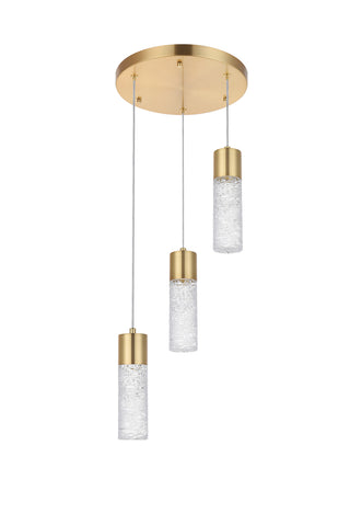 Constellation 3 light Gold LED Pendant